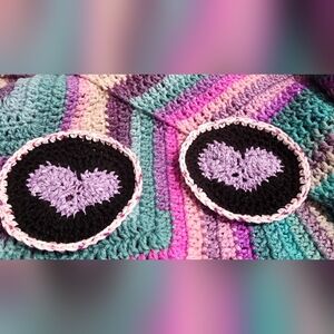 2 Heart Coasters
